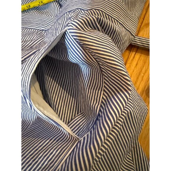 Rachel Rachel Roy Plus 24W Blue Striped Sabrina Dress Knee Length - Picture 9 of 12